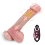 Gabriel Dildo Vibrador Realista Temperatura Empuje: atrás adelante Control Remoto y ventosa